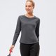 thumbnail image 5 of Camiseta de entrenamiento de manga corta para mujer, camiseta de yoga, camiseta de fitness elástica atlética, color rosa, XL,, 5 of 6