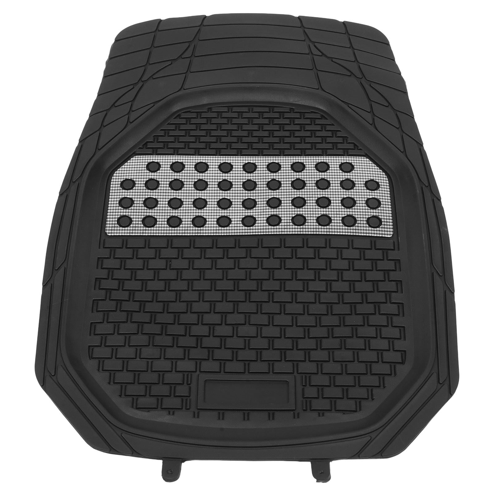 OULII Front Floor Mats for Trucks Floor Mat Black PVC 1Set for SUVs
