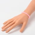 thumbnail image 3 of 30pcs Stretchy Frosted Glass Beads Bracelets for s Day Pink 42mm, 3 of 3
