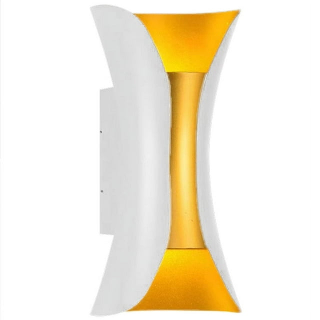 Aplique de pared Nikou impermeable doble cabezal 6 W 150 W luz cálida 3000 K