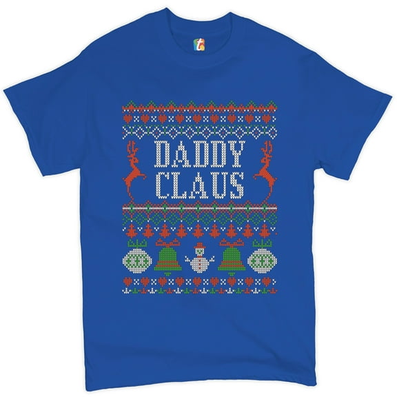 Tee Hunt Daddy Claus T-Shirt Merry Christmas for Dad Ugly Sweatshirt Xmas Men's Tee