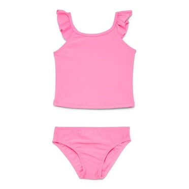 Wonder Nation Baby and Toddler Girl Tankini Swimsuit, 2-Piece, Sizes 12M-5T