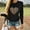 Black, variant on kayannuo Fall Clothes For Women Women Valentine's Day Casual Long Sleeve O Neck Leopard Print Heart-shaped Top White