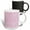 Multicolor, variant on 3drose, Purple Blue Pink Gradient Arrows on Pink Pattern, 11oz Two-tone Blue Mug