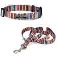 thumbnail image 1 of Set de collar y correa Lucky Love Dog Rainbow para perros medianos, 1 of 8