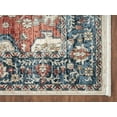 thumbnail image 3 of Abani Savoy Collection Vintage 5'3" x 7'6" Blue Cream Vintage Small Medallions Area Rug, 3 of 5