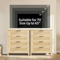thumbnail image 2 of Fluted Dresser with 4 Drawers Chest of Dressers 35.4" Tall Dresser for Closet with 4 Fluted Dressers Chest with Clothes Storage Cabinet, Drawer Organizer Wood Fluted Dresser for Bedroom, Living Room, 2 of 8