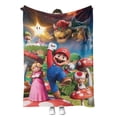 thumbnail image 2 of Venta caliente diseño de moda mexicano Super Mario Bad Bunny BICHOTA manta de franela de sublimación Karol G manta de viaje, 2 of 4