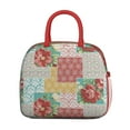 thumbnail image 2 of Lunch Bag Lunch Box for Women Reusable Insulated Lunch Cooler Bags,Large Capacity for Work Travel Picnic,Water-Resistant Pioneer Colorful Floral Lunch Tote Bag Gifts for Woman Mom Red, 2 of 6
