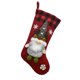 thumbnail image 1 of Medias De Felpa Suave A Cuadros Rojos De Santa Para Decoraciones Navideñas Sweethay HA046287-02, 1 of 5