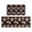 Tiger Graffiti Black, variant on Kitchen Mats Set Of 2, Anti-Fatigue Cushioned Non-Slip Comfort Rugs for Kitchen and Office,Tiger Leaf Heart Light Blue Pattern