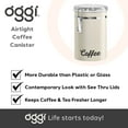 thumbnail image 7 of Stainless Steel Coffee Canister 62 fl oz,Airtight Clamp Lid,Clear See-Thru Top for Coffee Bean Storage, 7 of 7