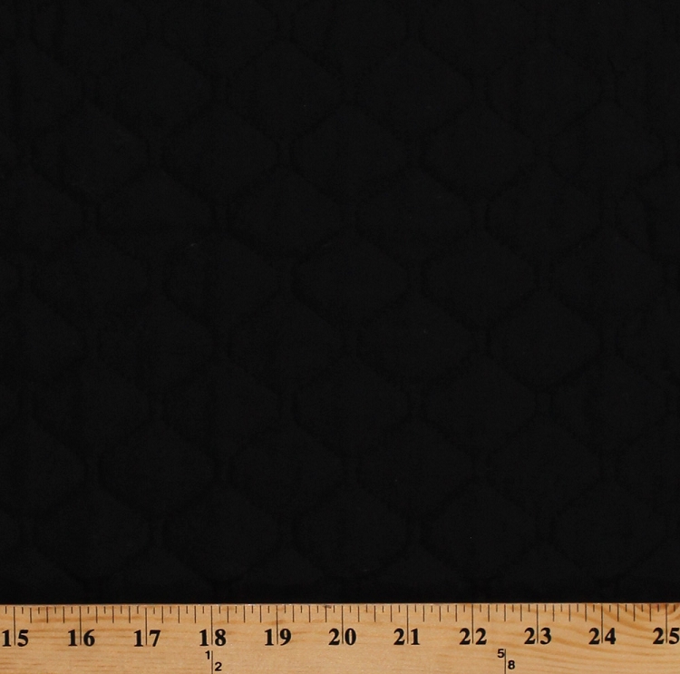 42" Single Face Black Quilted Fabric by the Yard (262004)