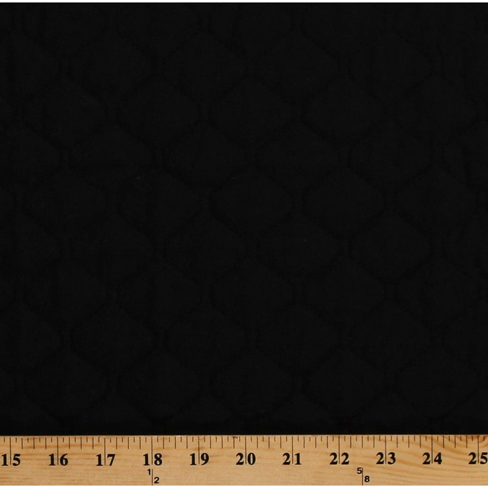42" Single Face Black Quilted Fabric by the Yard (262004) Walmart