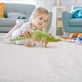 thumbnail image 3 of EastVita Area Rugs Carpets 5 by 8 Shag Rug for Living Room Bedroom Play Room Fluffy Shaggy Area Rug Home Decor Rug Carpets,White (USA) Pure White 5*8ft, 3 of 7