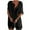 Black, variant on Beach Mini Dress with Pockets Cover Ups Women Short Sleeve Linen Button Up Shirt Dress Swimwear Coverups Dress, Black L