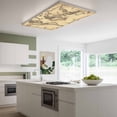 thumbnail image 3 of Beige Map Magnetic Fluorescent Light Covers for Ceiling Lights 2x4Ft, Retro Farmhouse Abstract Illustration Art Office Classroom Kitchen Drop Ceiling Light Covers Lighting Filters Shade Panel 3 Packs, 3 of 9