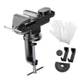 thumbnail image 2 of Bench Vise Clamp on Vise Hand Tools Black Heavy Duty Portable Universal para el procesamiento de trabajo de trabajo Reparación de conductos 50 type torns, 2 of 9