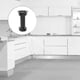 thumbnail image 3 of 4-Pack Adjustable Plastic Legs, Black, 100mm with Accessories for Kitchen and Bathroom., 3 of 4