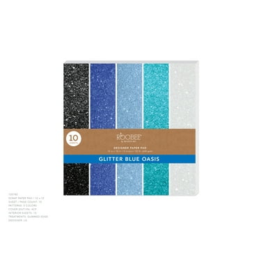 CDSTK 12X12 GLTR BLUE 10CT
