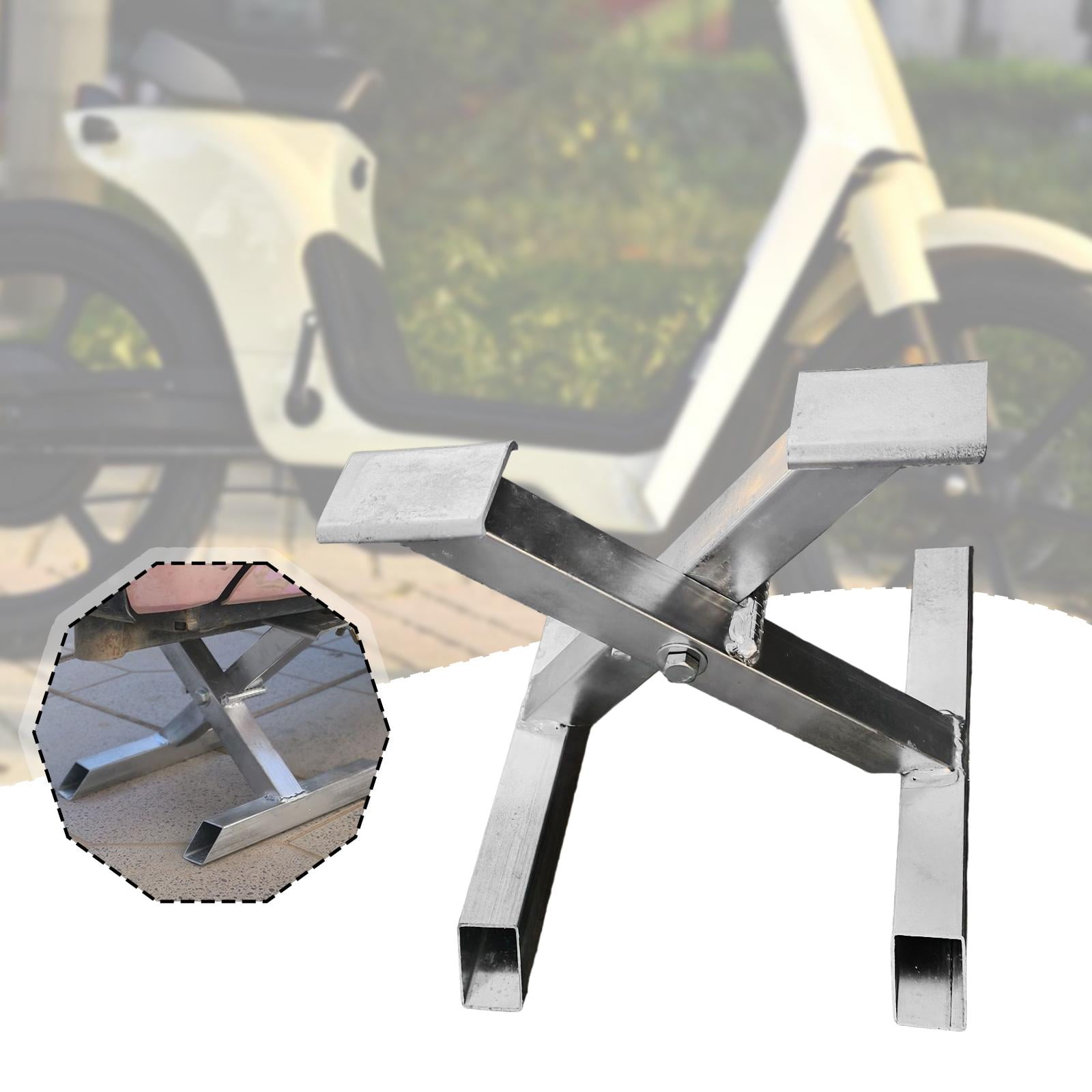 Motorcycle Jack Lift Stand Repair Stand Tire Replacement Bracket Sturdy Metal Frame for Repair Shops DIY Use