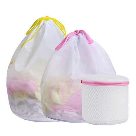 Set Of 3 Mesh Laundry Bags 1 Large Medium Small Blouse Hosiery Stocking Underwear Bra Travel Bag Set Of 3 Mesh Laundry Bags 1 Large Medium Small Blouse Hosiery Stocking Underwear Bra Travel Bag