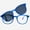 Blue, variant on VITENZI Progressive Multifocal Reading Glasses Blue Light Blocking Readers - Includes Magnetic Sunglasses Clip On - Anti Fog Scratch Naples in Tortoise 3.00