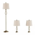 thumbnail image 3 of Lavish Home Modern Table Lamps, Set of 2 LED Lighting for Living Room, Bedroom or Office (Gold), 3 of 6