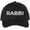 Black/White, variant on Rabbi Embroidered Baseball Cap | Text Spiritual Leader Torah Scholar Trip School Structured Adjustable Hat (Chacoal/White)
