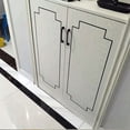 thumbnail image 4 of Tile Sticker Decorative Floor Wall Sticker Foil Line Peel And Stick Adhesive Waterproof Cover For Kitchen Bathroom Living Room Bedroom 1 Piece Roll 1cmx50m/ Black seam sticker, 4 of 7