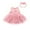 Pink, variant on Odeerbi Cute Princess Tulle Dresses For Girls Newborn Toddler Baby Clothes Embroidery Lace Mesh Dress Set Red