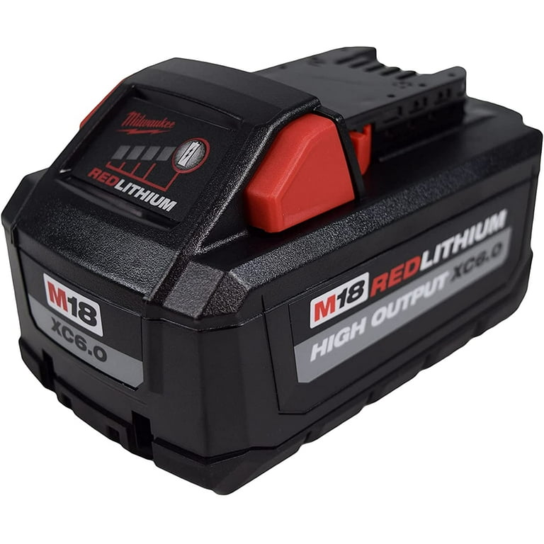 Milwaukee 48 11 1862 M18 Lithium Ion High Output 6.0Ah Battery Pack 2 Pack
