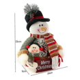 thumbnail image 5 of 2025 Santa Claus Family Portrait Snowman Christmas Decoration 30cm, 5 of 5
