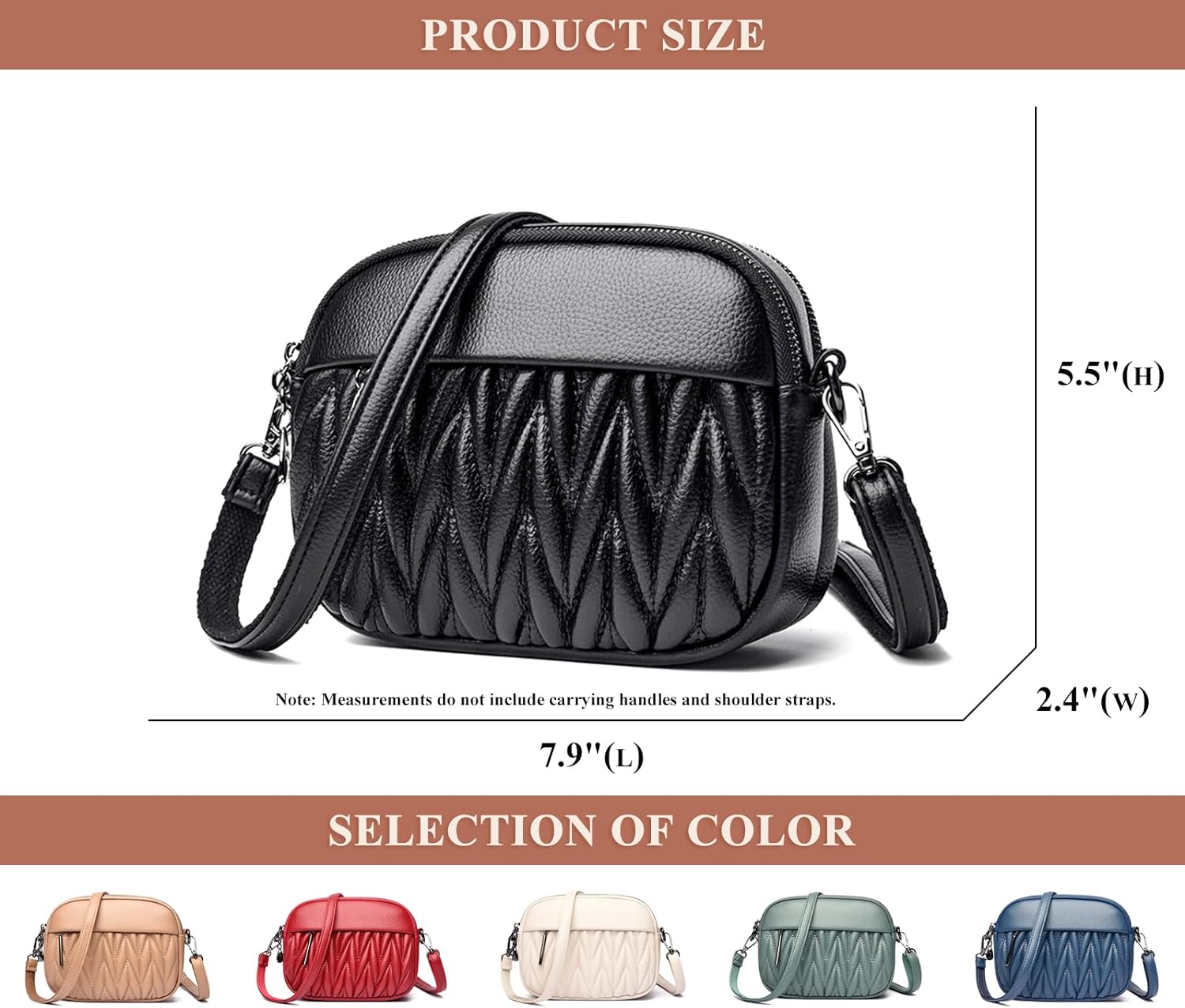 Quilted Crossbody Bags for Women PU Leather Lightweight Shoulder Bags Outdoor Trendy Medium Size Purses Wallet