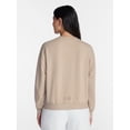 thumbnail image 3 of Halloween and Fall Women's French Terry Knit Lounge Sleep Top with Long Sleeves, Sizes XS-3X, 3 of 5