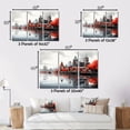 thumbnail image 4 of Designart "Canada City Reflections II" Canada Metal Wall Decor Set, 4 of 5