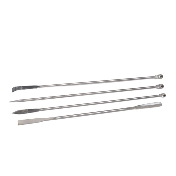 Espátula De Laboratorio, Espátula De Laboratorio De Acero Inoxidable Que Ahorra Mano De Obra 4 Piezas Micro Fácil De Almacenar Con Largo Para Mezclar