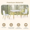 thumbnail image 5 of INFANS Kids Table and Chair Set, Wooden Toddler 3-Piece Desk for Playing Eating Drawing Reading Art Crafts, Ideal Children Furniture for Kindergarten Classroom, 5 of 9