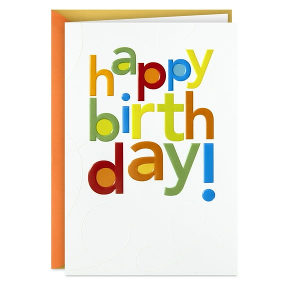 Hallmark Birthday Card (Bright Wishes)