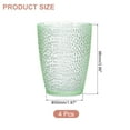 thumbnail image 2 of Uxcell Vasos de acrílico de 10oz, paquete de 4, vasos reutilizables de plástico para el hogar y al aire libre, esmeralda, 2 of 7