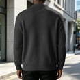 thumbnail image 6 of Mens Full Zip Cardigan Sweater Casual Mock Neck Ribbed Knitted Winter Chunky Sweaters, 2XL, 6 of 7