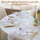 thumbnail image 5 of Paquete de 6 platos de carga transparentes a granel de plástico redondo de 13 pulgadas, para cena, de grano esmerilado, platos decorativos de servicio para bodas, fiestas, eventos de hogar, 5 of 14