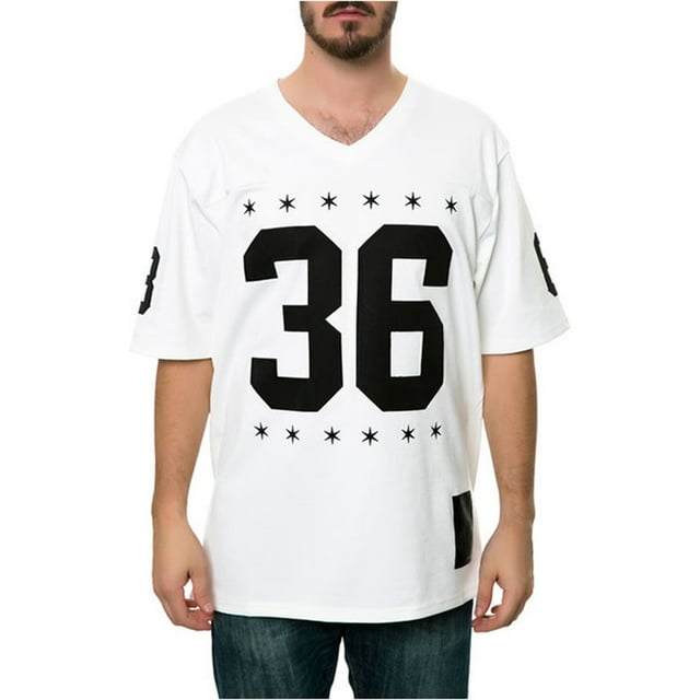 Black Scale Mens The Blvck Football Jersey, White, Medium