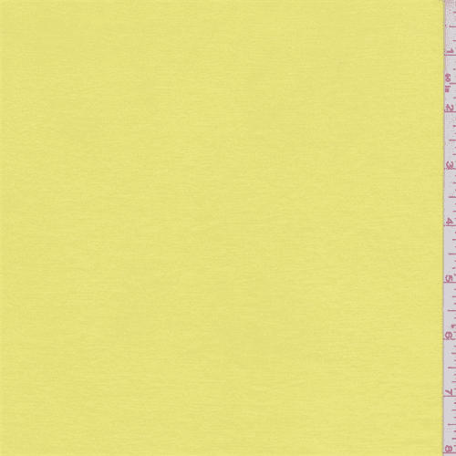 Lemon Yellow Jersey Knit, Fabric By the Yard