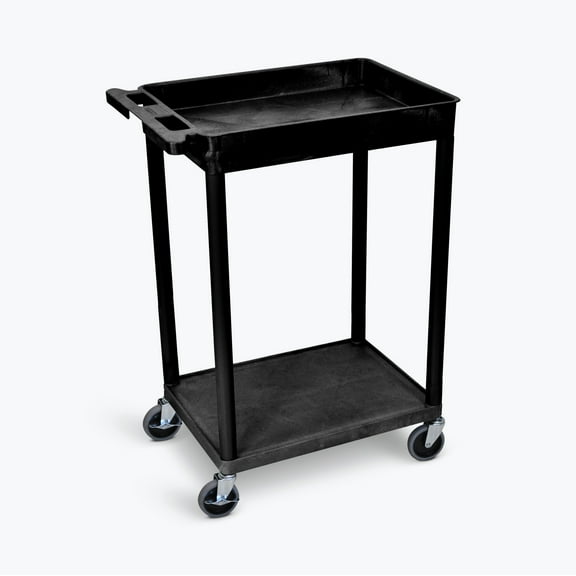 FSE 373-STC12-B Top Tub and Bottom Flat Shelf Cart