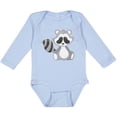 thumbnail image 3 of Inktastic Cute Woodland Animal Raccoon Boys or Girls Long Sleeve Baby Bodysuit, 3 of 5