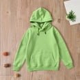thumbnail image 2 of Unisex Youth Solid Classic Hoodies Soft Hooded Pullover Sweatshirts for Children Boy Girl Hoodie with Drawstring, 2 of 4