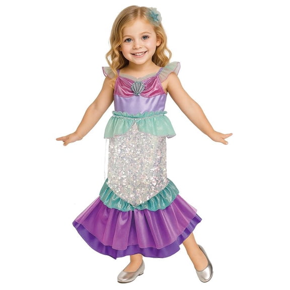 Coral Cutie Mermaid Costume for Toddlers Girls, 3T-4T, by Way to Celebrate
