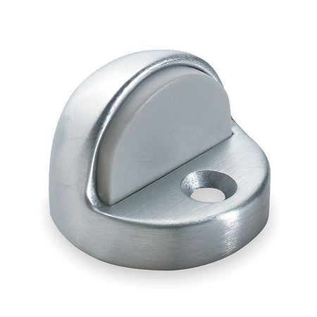 ROCKWOOD 443.26d Dome Door Stop, Cast Brass, 1-1/2