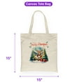 thumbnail image 5 of Merry Christmas Santa Reindeer Antlers Corgi Sleigh Xmas Winter Holiday Canvas Tote Bag Welsh Corgi Dog Lover Gifts Idea Reusable Shopping Grocery Bag - 00023, 5 of 5